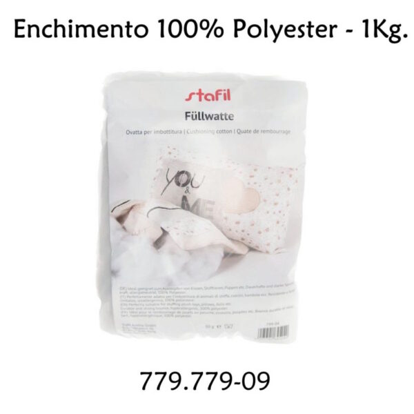 Enchimento 100% Polyester 1Kg.