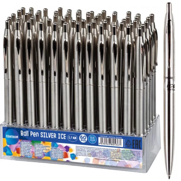 Esferográfica Silver Ice Blue 0.7mm Exp. 60un.