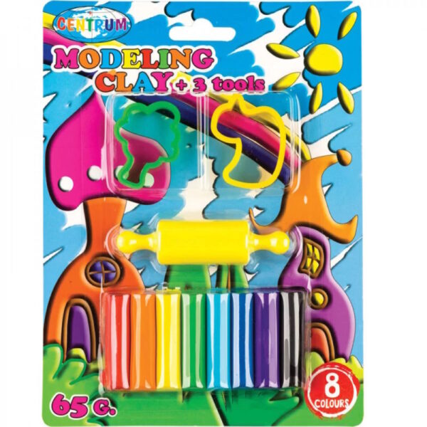 Pasta Modelagem c/ 3 Utensílios 65gr.