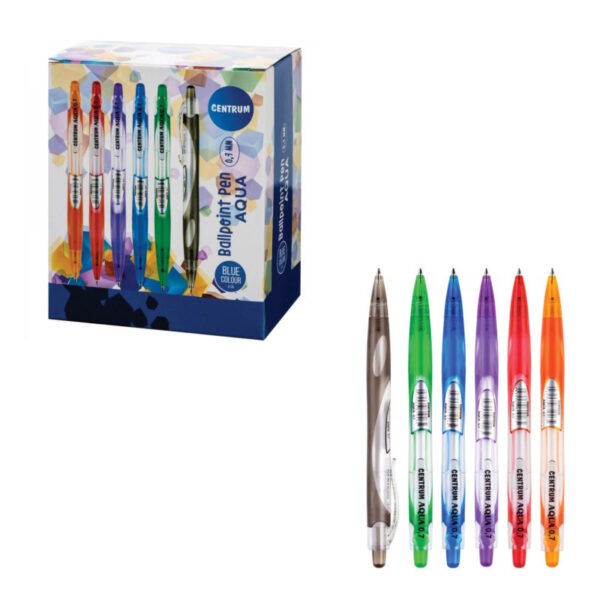 Esferográficas Aqua Azul 0.7mm Cx. 50un.