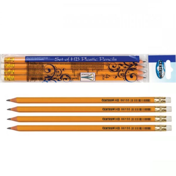 Lápis HB c/ Borracha - Pack 4un.