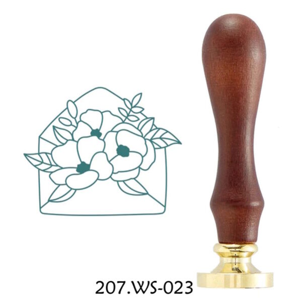 Sinete Envelope c/ Flores Spellbinders