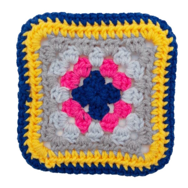 Quadrados Crochê 9x9cm - 3un.