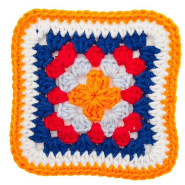 Quadrados Crochê 9x9cm - 3un.