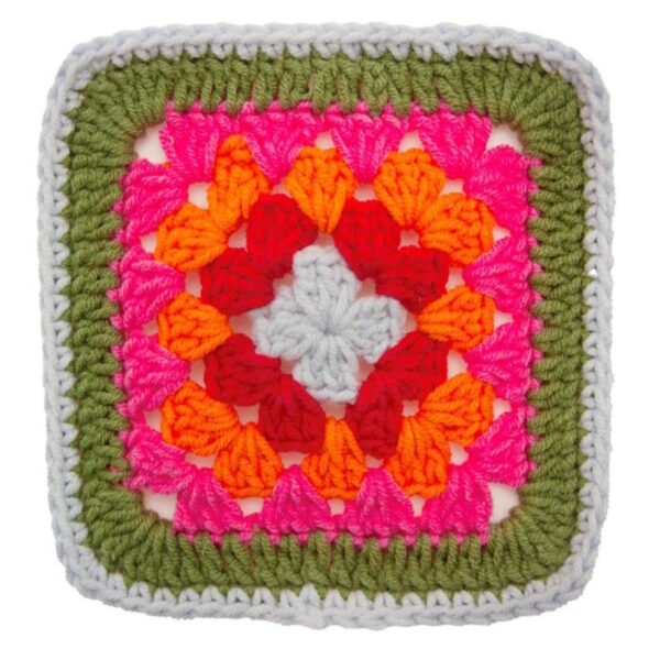 Quadrados Crochê 11x11cm - 3un.