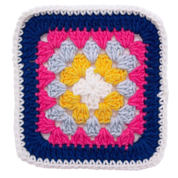 Quadrados Crochê 11x11cm - 3un.