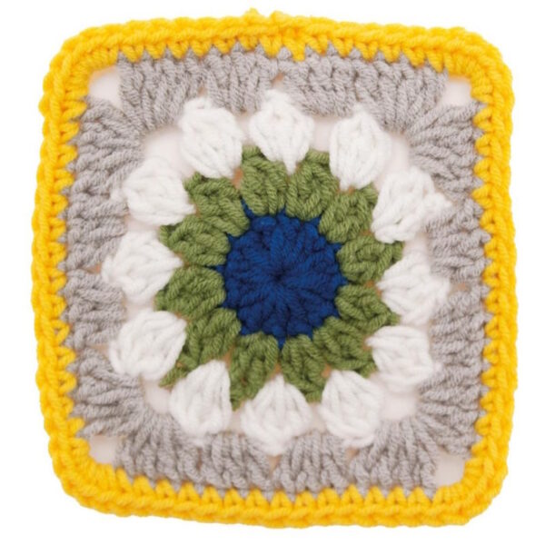 Quadrados Crochê 9x9cm - 3un.