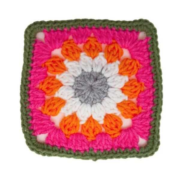 Quadrados Crochê 9x9cm - 3un.