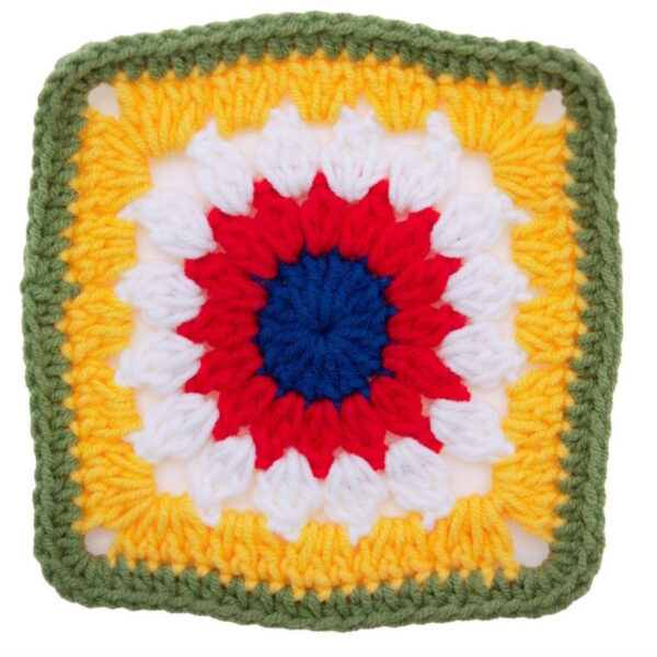 Quadrados Crochê 11x11cm - 3un.