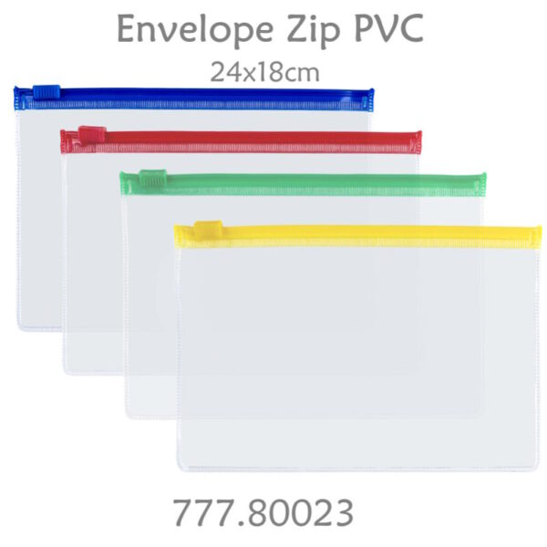 Envelope Zip PVC Centrum 240x180mm
