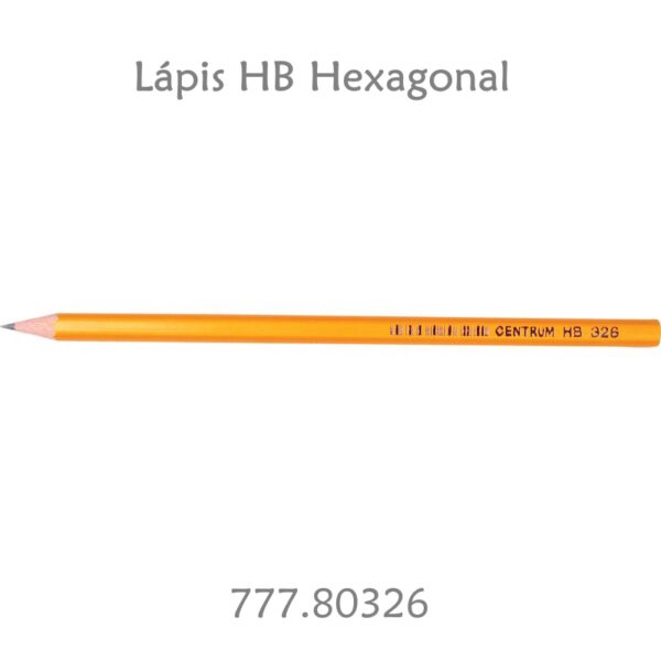 Lápis HB Hexagonal Centrum Cx.144un.