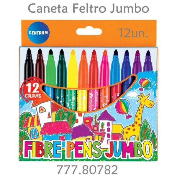 Caneta Feltro Jumbo Centrum  Cx.12un.