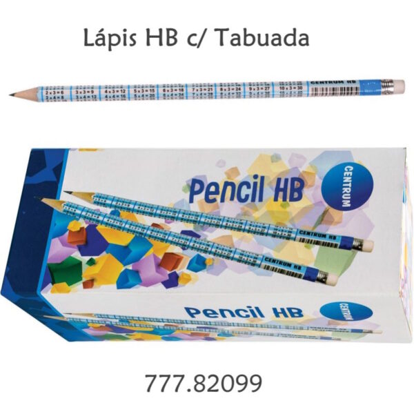 Lápis HB Tabuada Centrum Cx.100un.
