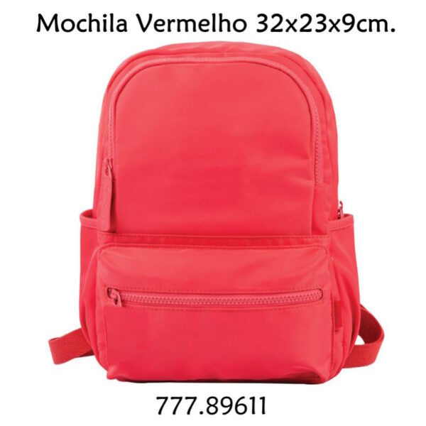 Mochila Vermelho Centrum 32x23x9cm