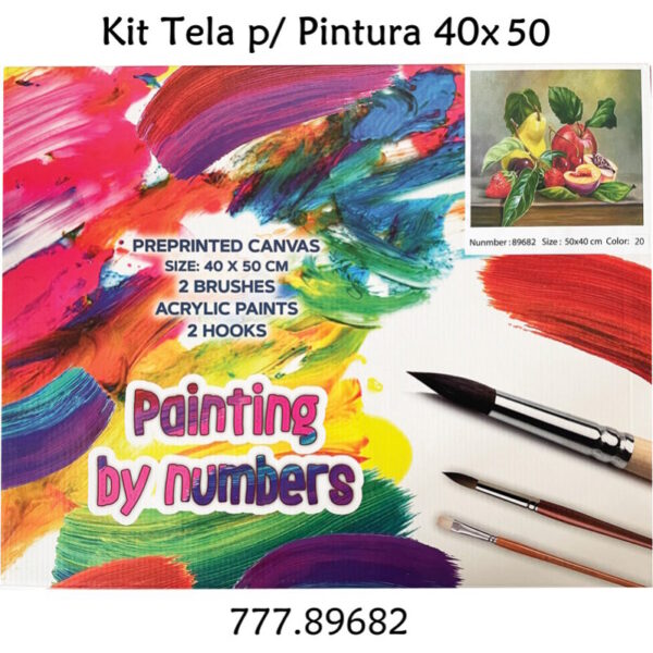 Kit Tela p/ Pintura Centrum 40x50cm
