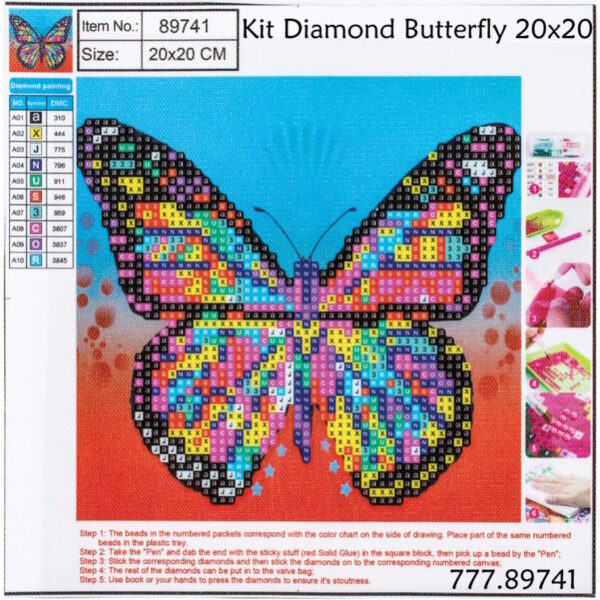 Kit Tela p/ Pintura Centrum 20x20cm