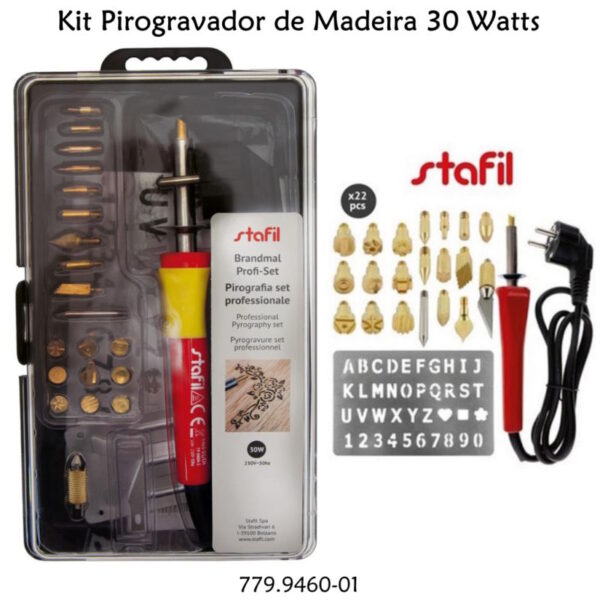 Kit Pirogravador de Madeira 30w - 230v.