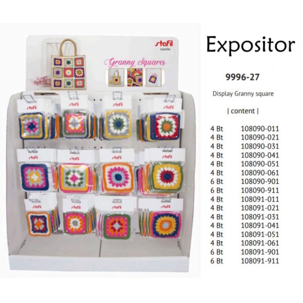 Expositor Quadrados de Crochê - 72un.