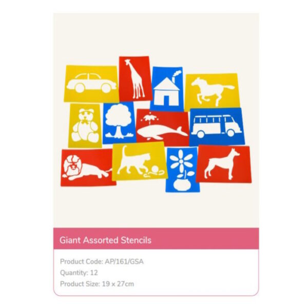 Stencil Infantil Sortido 12un.