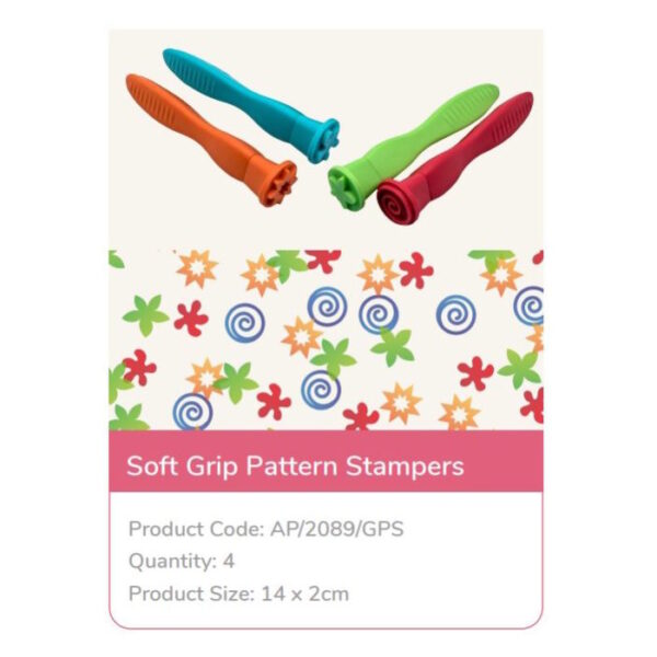 Carimbos Soft Grip 4un.