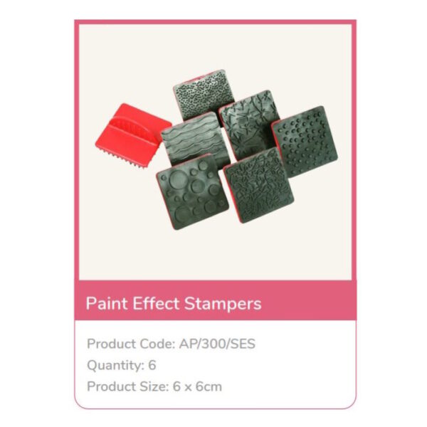 Carimbos Efeito Pintura 6un.