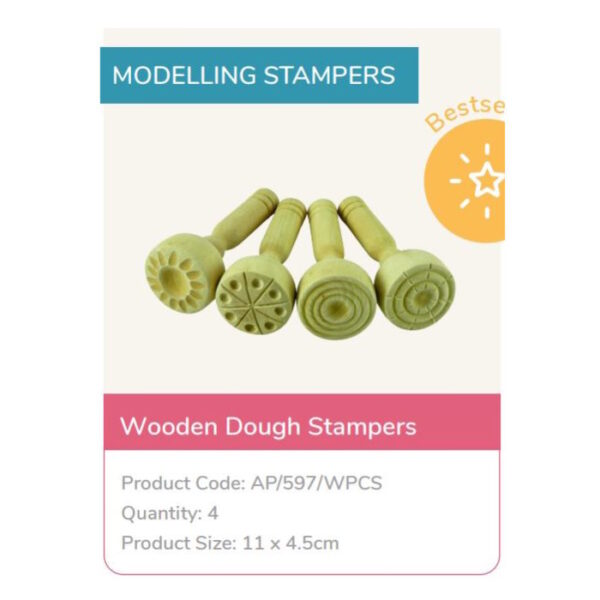 Carimbos de Madeira 4un.