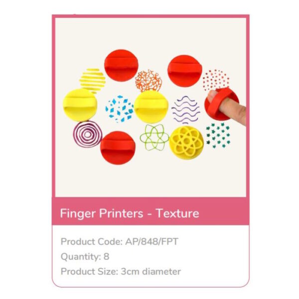 Carimbos Finger Texture 8un.