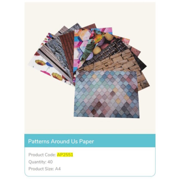 Folhas c/ Motivos A4  40un.