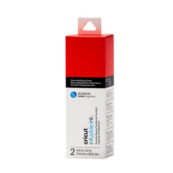 Vinyl Infusible Ink Cricut Vermelho 114x305mm 2Fls.