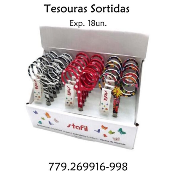 Tesouras Sortidas Exp. 18un.