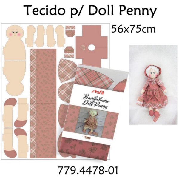 Tecido p/ Doll Penny 56x75cm