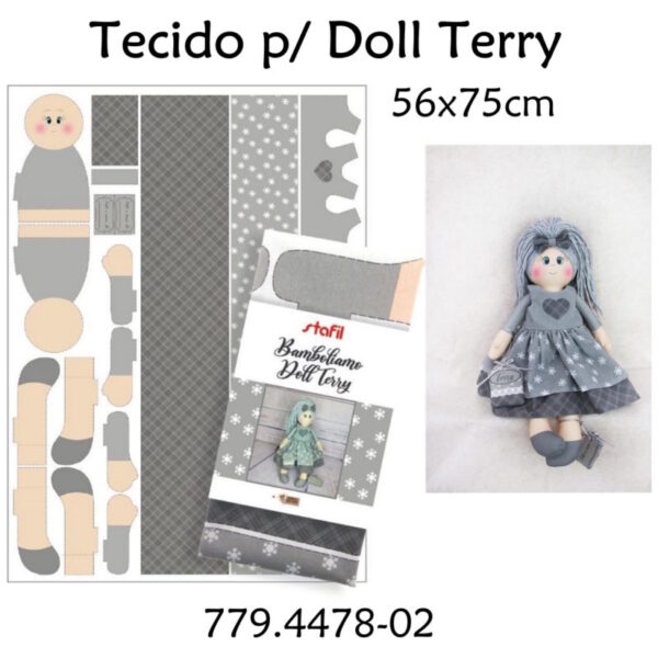 Tecido p/ Doll Terry 56x75cm