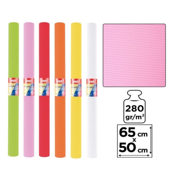 Cartão Canelado Rolo 60x55 - 280gr. – (click p/ver cores)