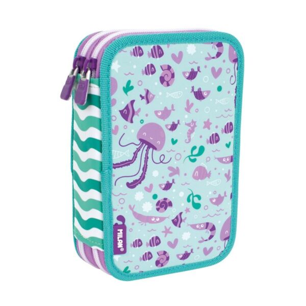 Estojo Sea Duplo c/ Conteúdo 195x130x50mm Milan