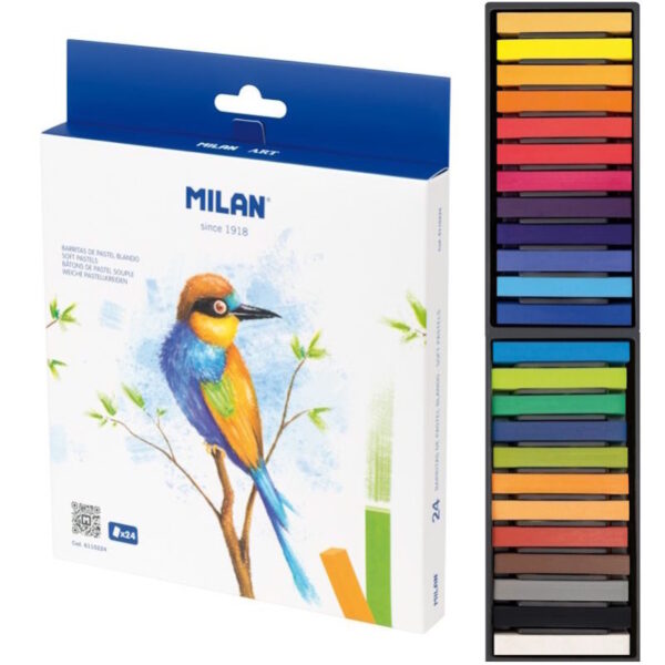 Barras Pastel Milan 65x10mm - Cx.24un.