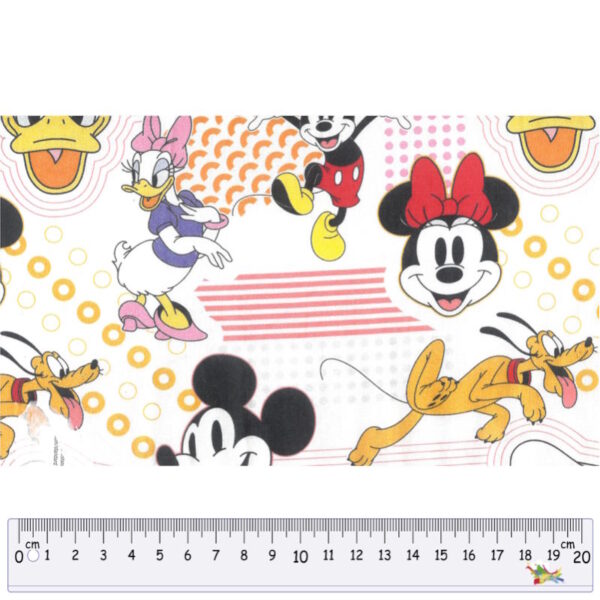 Tecido Algodão Disney Mickey 1,40Mts.
