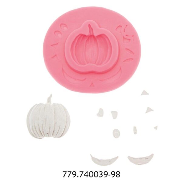 Molde Silicone Abóbora 95x90x10mm