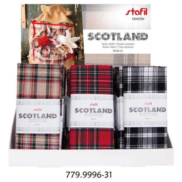 Expositor Tecido Scotland 75 un. Sortidas 50x68cm
