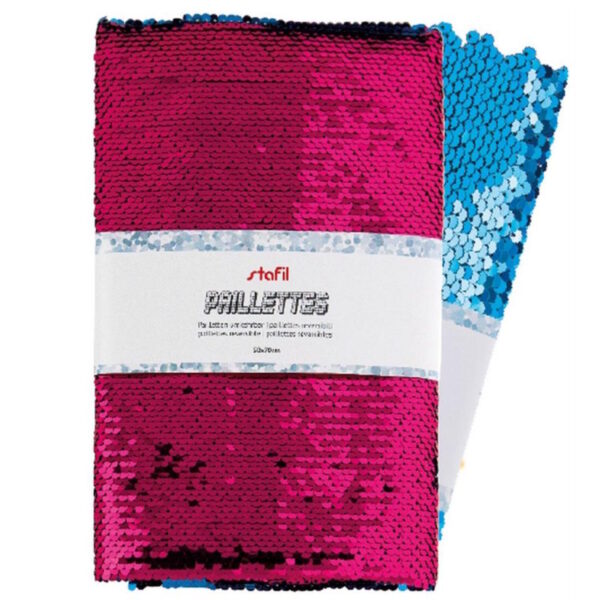 Tecido Reversível Pink/Azul Claro 50x70