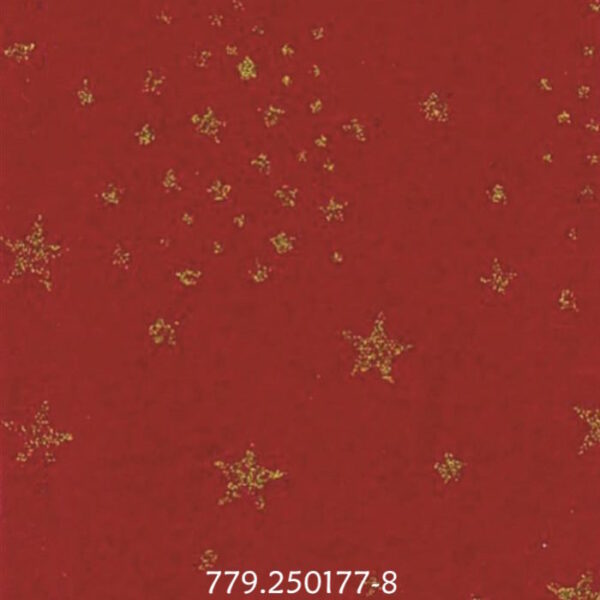 Feltro 30x40cm Glitter Stars  Red