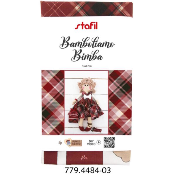 Kit Tecido Bimba Girl 67x46cm