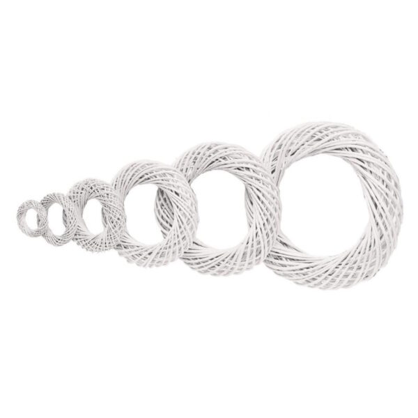 Grinalda Vime Branca - (clique p/ver diâmetros)