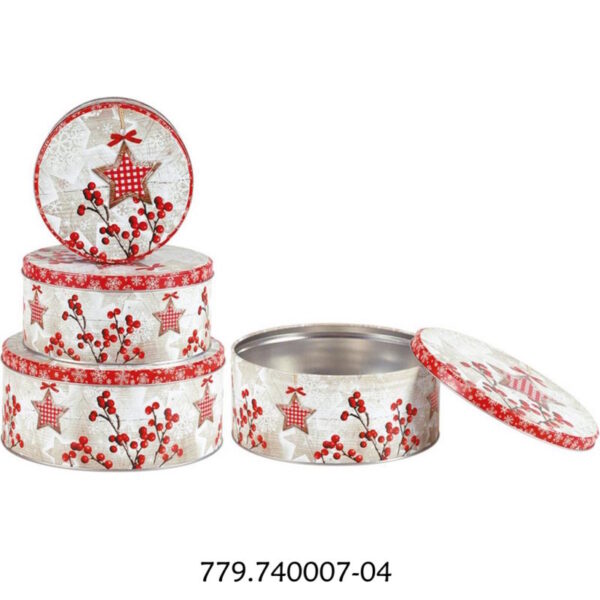 Caixas Redondas Stars - 3un.