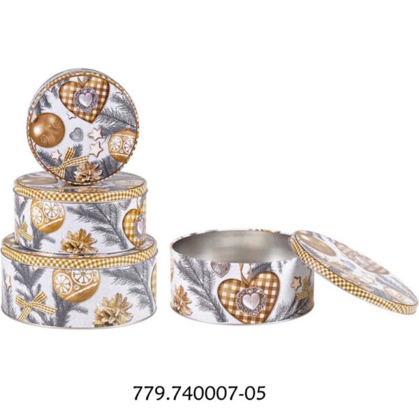 Caixas Redondas Festa - 3un.