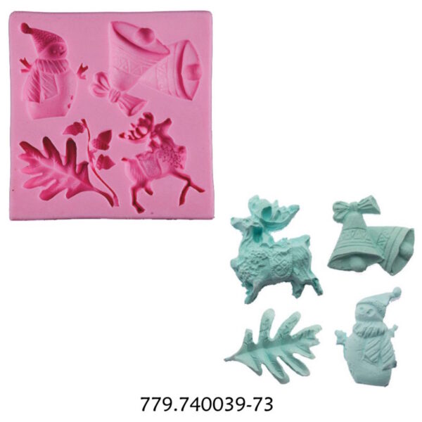 Molde Silicone Christmas