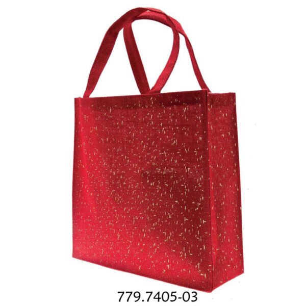 Saco de Juta Vermelho 35x35x12cm