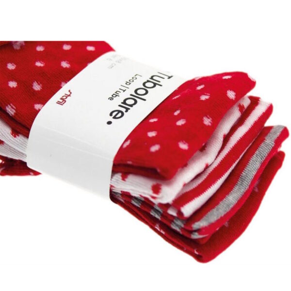 Cotton Tube Christmas Red 30cm - 6un.