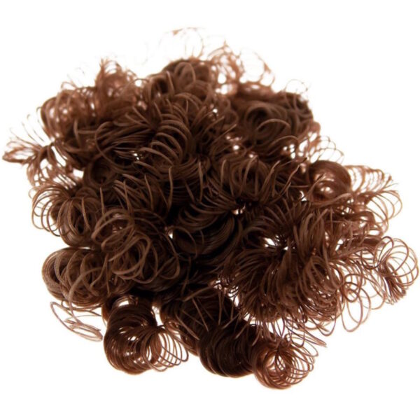 Cabelo Sintético Encaracolado Castanho 15gr.