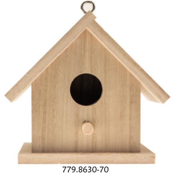 Casa Ninho Madeira 12x12.5x9.5cm