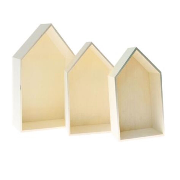 Casa Madeira  14x23/16x25 20x30x10cm - 3un.